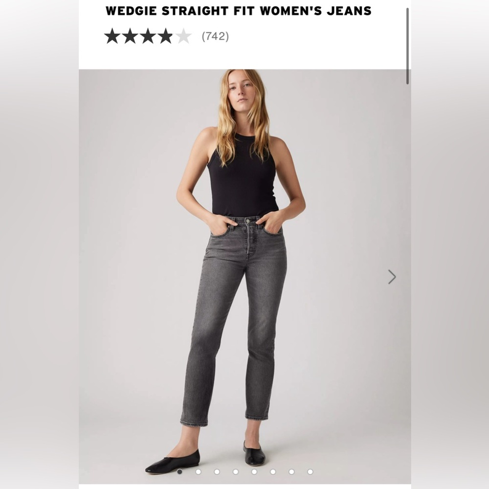 NWT Levi’s wedgie straight in well worn black